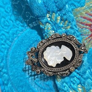 Marcasite  jewelry pin/medallion
